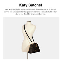 Thumbnail for COACH Katy Satchel, Brown Black
