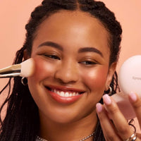 Thumbnail for Rare Beauty Soft Pinch Luminous Powder Blush, Joy (muted peach), Radiant Finish, 0.098 oz/2.8 g