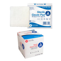Thumbnail for Dukal Sterile Gauze Pads, 100% Woven Cotton and Individually Wrapped, 4
