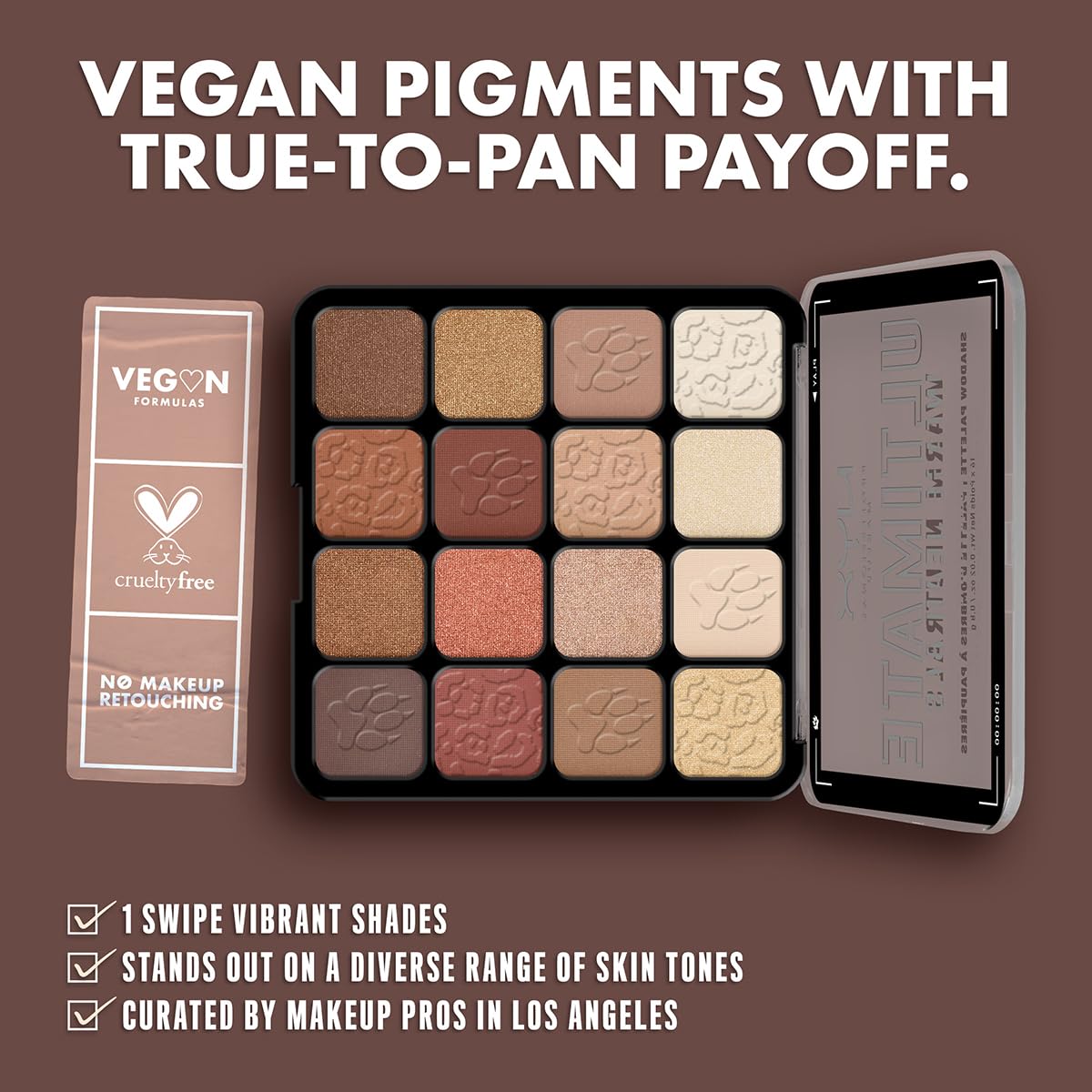 NYX PROFESSIONAL MAKEUP Ultimate Shadow Palette, Eyeshadow Palette - Warm Neutrals