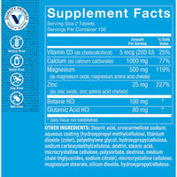 Thumbnail for The Vitamin Shoppe Calcium-Magnesium-Zinc with Vitamin D - Bone Immune & Cellular Health | 300 Tablets | Gluten-Free
