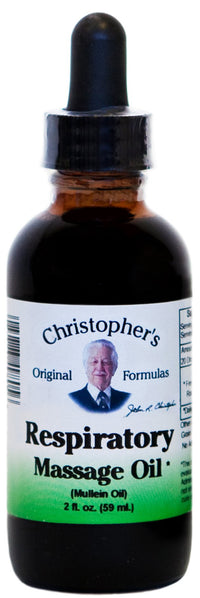 Thumbnail for Christopher’s Original Formulas Respiratory Massage Oil, Herbal Blend for Lungs & Sinuses, 2 oz