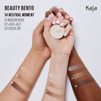 Thumbnail for Kaja Beauty Bento Collection - Bouncy Eyeshadow Trio | Neutral Earthy Tones, Travel Size, 14 Neutral Moment, 2019 Allure Best of Beauty Award, 0.03 Oz