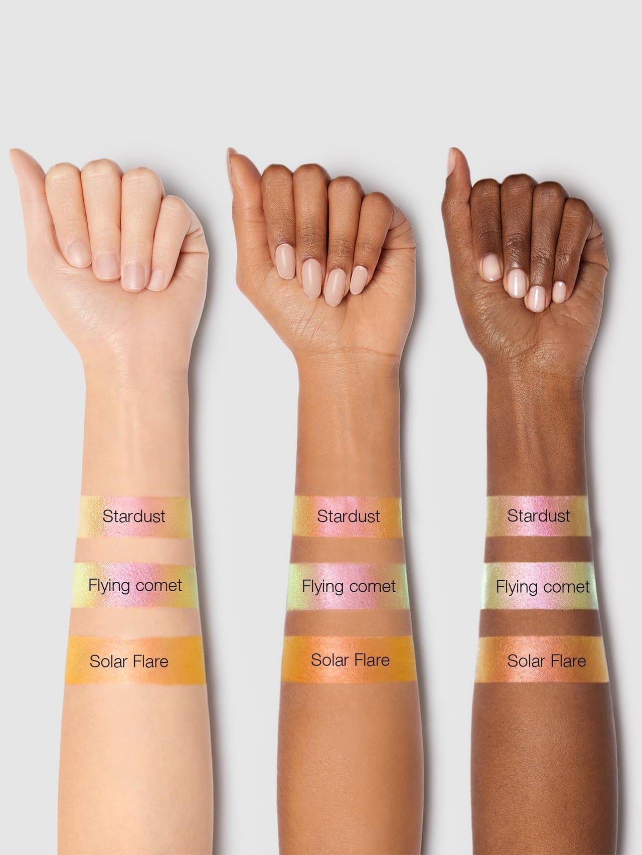 SHEGLAM Chroma-Glow Bloom Liquid Highlighter Color Changing Gel Cream Multichrome Highlighter High-Shine Finish Long Wear Brightening Non-Caking-Stardust