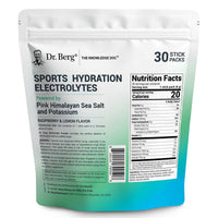 Thumbnail for Dr. Berg Sports Hydration Electrolytes Powder w/More Salt (Pink Himalayan) - 30 Keto Electrolytes Powder Packets w/a Delicious Salty Raspberry & Lemon Flavor - Includes 1,000mg of Potassium