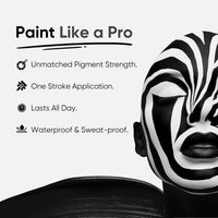 Thumbnail for Blue Squid PRO Black Face Paint Stick - Waterproof Body Paint for Adults & Kids Eye Black Baseball, Eyeblack Softball - Vegan Hypoallergenic Twist-Up Non-Toxic Makeup Stick for Cosplay, Sports & SFX