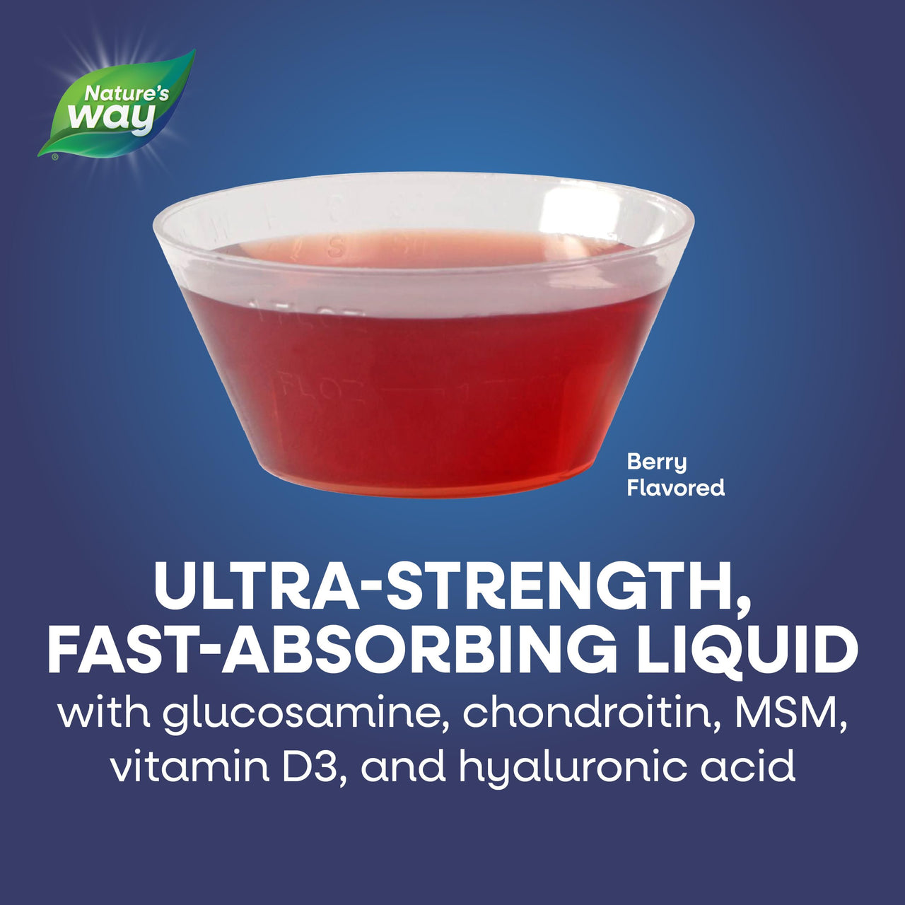 Nature's Way Joint Movement Glucosamine Fast Absorbing, 16 day supply, 16 Ounces (480 mL), Natural Berry (Packaging May Vary)