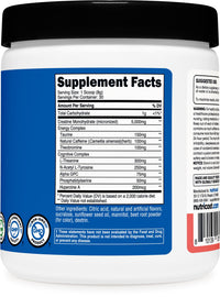 Thumbnail for Nutricost Creatine + Energy 30 Servings (Watermelon Flavored) - 5,000mg Creatine Monohydrate + 350mg Energy Complex Per Serving
