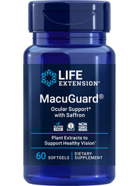 Thumbnail for Life Extension MacuGuard Ocular Support with Saffron – Eye Health Supplement for Healthy Vision – with Lutein, Meso-zeaxanthin, zeaxanthin, Saffron – Gluten-Free, Non-GMO – 60 softgels