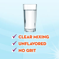Thumbnail for Metamucil Fiber Supplement, Unflavored Clear Mixing Powder, No Grit, No Sugar Added, Plant Based Prebiotic Fiber Supplement Blend for Daily Digestive Health, 75 teaspoons