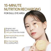 Thumbnail for Petitfee Gold Hydrogel Eye Patch 60ea (30pairs) - 24k Gold Eye Mask for Moisturizing, Glowy Skin, Hydrating, Skin Elasticity, Youthful Complexion, Ginseng, Collagen