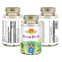 Thumbnail for Nature's Life Maca Root 500mg | Healthy Energy, Vitality & Stamina Support | Non-GMO, Vegan | No Fillers | 100 Veg Caps