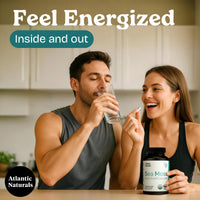 Thumbnail for Atlantic Naturals Superfood Organic Irish Sea Moss Capsules - 120 Veggie Capsules | Wildcrafted Organic Sea Moss Supplement for Men & Women | Better Than Sea Moss Gel | Support Immunity & Skin, 1000mg