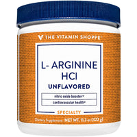 Thumbnail for The Vitamin Shoppe L-Arginine Powder - Nitric Oxide & Cardiovascular Support | Free-Form Amino Acid | 8 oz | Pre-Workout Energy