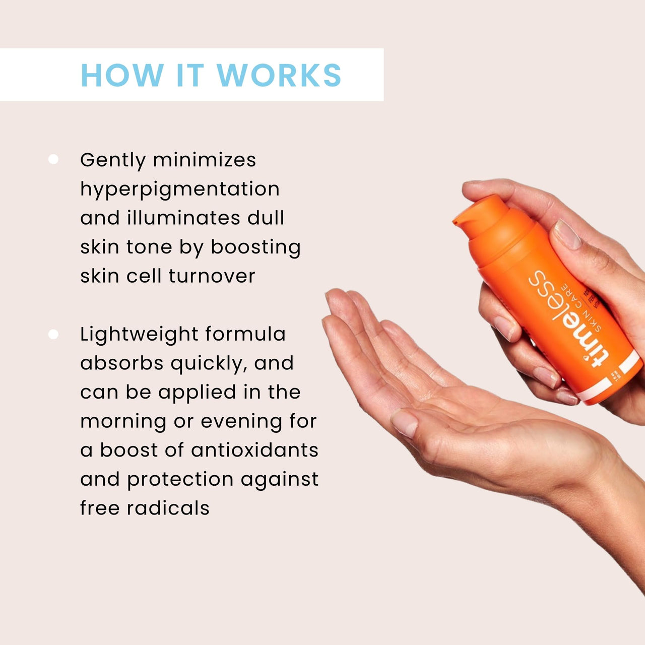 Timeless Skin Care Vitamin C Serum with Vitamin E & Ferulic Acid - Brightening Serum - for Oily & Dry Skin - Fragrance-Free - 1.7 Fl Oz