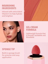 Thumbnail for SHEGLAM Color Bloom Dayglow Liquid Blush Makeup for Cheeks Shimmer Finish - Devoted