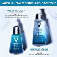 Thumbnail for Vichy Mineral 89 Prebiotic Defense & Recovery Concentrate, Niacinamide Serum For Face, Skin Barrier Repair Seum With Antioxidants, Pore Minimizer & Hydrating Serum For Dull, Dry Skin