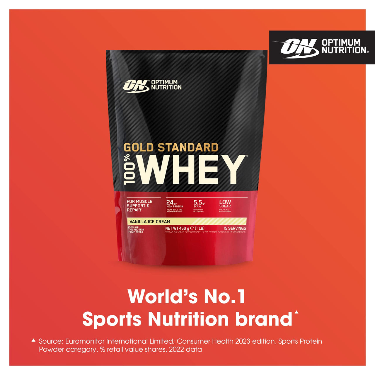 Optimum Nutrition 100 Whey Gold Standard Vanilla Ice Cream