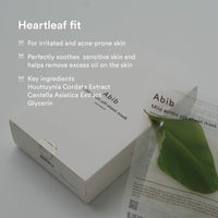 Thumbnail for Abib Mild acidic pH sheet mask Heartleaf Fit 30ml (10pcs)