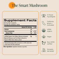 Thumbnail for Om Lionâ€™s Mane Mushroom Capsules - Organic Mushroom Supplement and Nootropic - Brain Supplements for Memory and Focus, 180 Count (60 Servings)