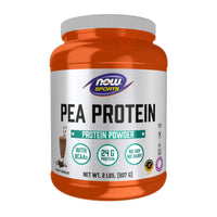 Thumbnail for NOW Foods Sports Nutrition, Pea Protein 24 g, Easily Digested, Creamy Chocolate Powder, 2-Pound