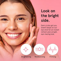 Thumbnail for grace & stella Under Eye Brightener Balm Stick - Travel Essentials - Caffeine Eye Cream for Dark Circles, Puffiness, Wrinkles - Vegan Moisturizer Stick with Niacinamide, Hyaluronic Acid (0.13oz/3.5g)