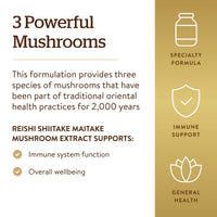 Thumbnail for Solgar Multi-Mushroom Complex, 50 Vegetable Capsules - Reishi, Shiitake, Maitake Mushroom Extract - Natural Source of Beta Glucans - Non-GMO, Vegan, Gluten Free, Dairy Free - 50 Servings