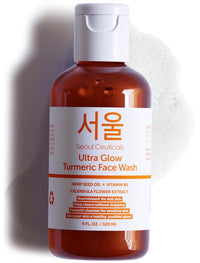 Thumbnail for SeoulCeuticals Korean Turmeric Face Wash Cleanser – Vegan Cruelty Free Korean Skincare Facial Cleanser – K Beauty Skin Care for Dry Sensitive Skin 4oz