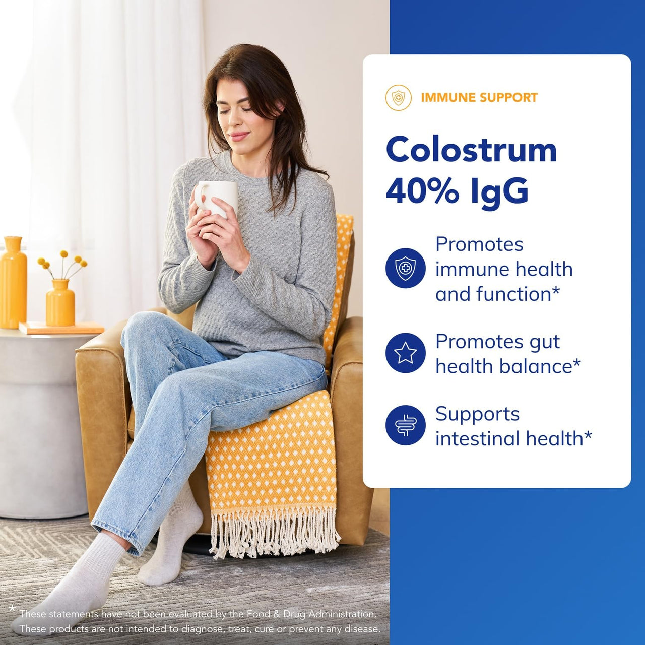 Pure Encapsulations Colostrum | 40% IgG Highly Concentrated Immune Support* | 180 Capsules