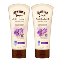 Thumbnail for Hawaiian Tropic Skin Defense Sunscreen Lotion SPF 50 | SPF 50 Sunscreen with Green Tea Extract, Sunblock Lotion, Oxybenzone-Free, 6oz each Twin Pack
