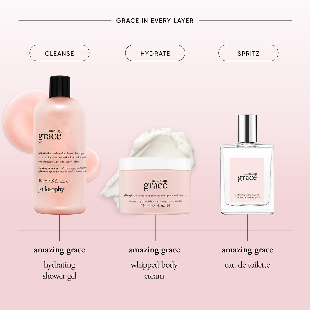 philosophy amazing grace whipped body crème 8 fl oz