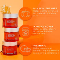 Thumbnail for Andalou Naturals Pumpkin Honey Glycolic Mask, Brightening & Exfoliating Face Mask with Glycolic Acid & Vitamin C, Gently Removes Dirt and Brightens Skin, 1.7 fl oz