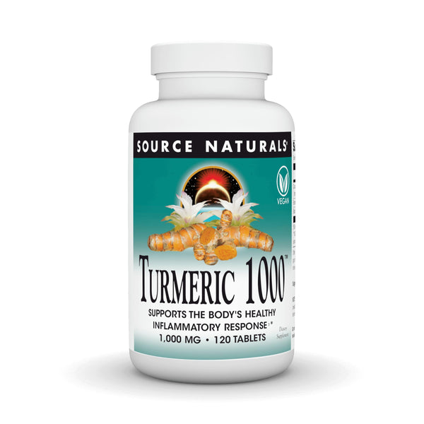 Source Naturals Turmeric 1000, Supports the Bodyâ€™s Healthy Inflammatory Response*, 1,000mg - 120 Tablets