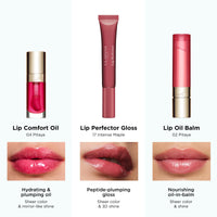 Thumbnail for Clarins Natural Lip Perfector | Award-Winning | Sheer Finish Lip Plumping Gloss | Instant 3D Shine | Nourishing, Hydrating, Softening | Contains Natural Plant Extracts With Skincare Benefits