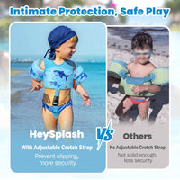 Thumbnail for HeySplash Toddler Swim Vest, Toddler Floaties Fit 13-30 Lbs, Puddle Kids Jumper with Adjustable Strap, Pool Float Jacket Arm Floaties Baby Floatie Water Wing, Pool Sea Swimming Aid