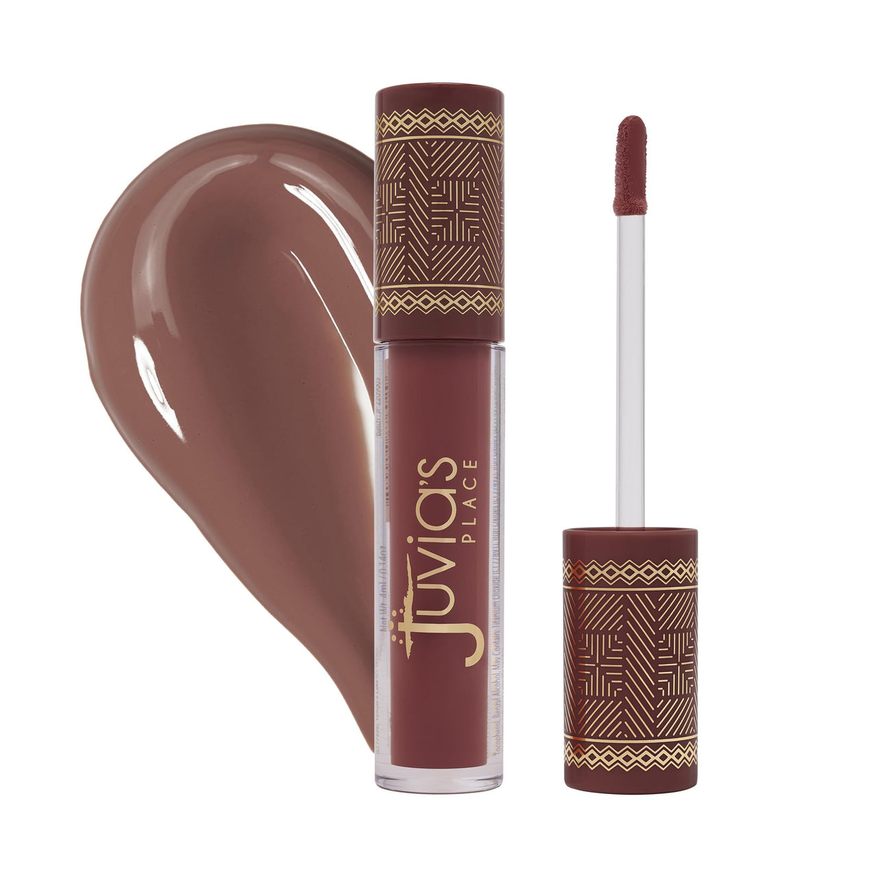 Juvia's Place Coffee Shop Lip Gloss - Kenyan Koffee - Hydrating Butter Lip Gloss for Women, Long-Lasting Shine, Moisturizing Glass-like Finish, Plumping Non-sticky, Suitable for every vibe