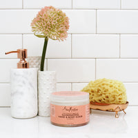 Thumbnail for SheaMoisture Body Scrub for Dull Skin Illuminating Coconut and Hibiscus Cruelty-Free Skin Care 12 oz