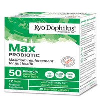 Thumbnail for Kyo-Dophilus Max Probiotics, 30 Vegetarian Capsules
