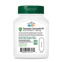 Thumbnail for 21st Century Curcumin 95 Herbal Supplements, 45 Count (22757)