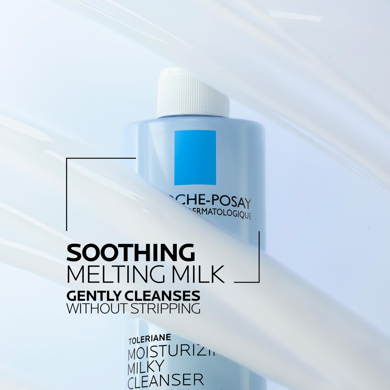 La Roche-Posay Toleriane Moisturizing Milky Cleanser, Gentle Face Cleanser with Glycerin for Dry, Sensitive & Allergy-Prone Skin, Face Wash for Hydration, Makeup Remover Cleanser, 13.5fl oz