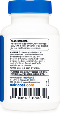 Thumbnail for Nutricost Vitamin D3 2000 iu Softgels, 240 Softgels - Non-GMO & Gluten Free
