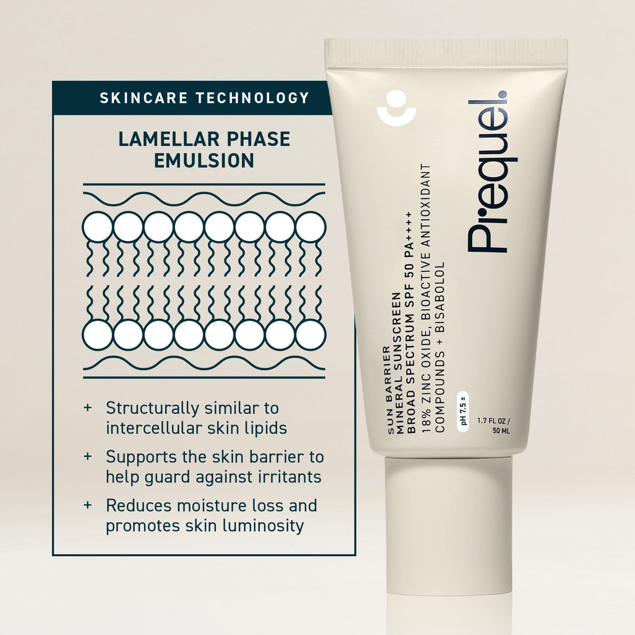 Prequel Skin Sun Barrier Mineral Sunscreen & Lucent-C, Vitamin C Serum