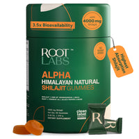 Thumbnail for ROOT LABS 10-in-1 Alpha Shilajit Gummies | 4000 mg Pure Himalayan Shilajit with Tongkat Ali & Maca Root | for Men & Women | ShilAbsorb Bioavailability Tech | Sugar-Free, Vegan | 60 Gummies