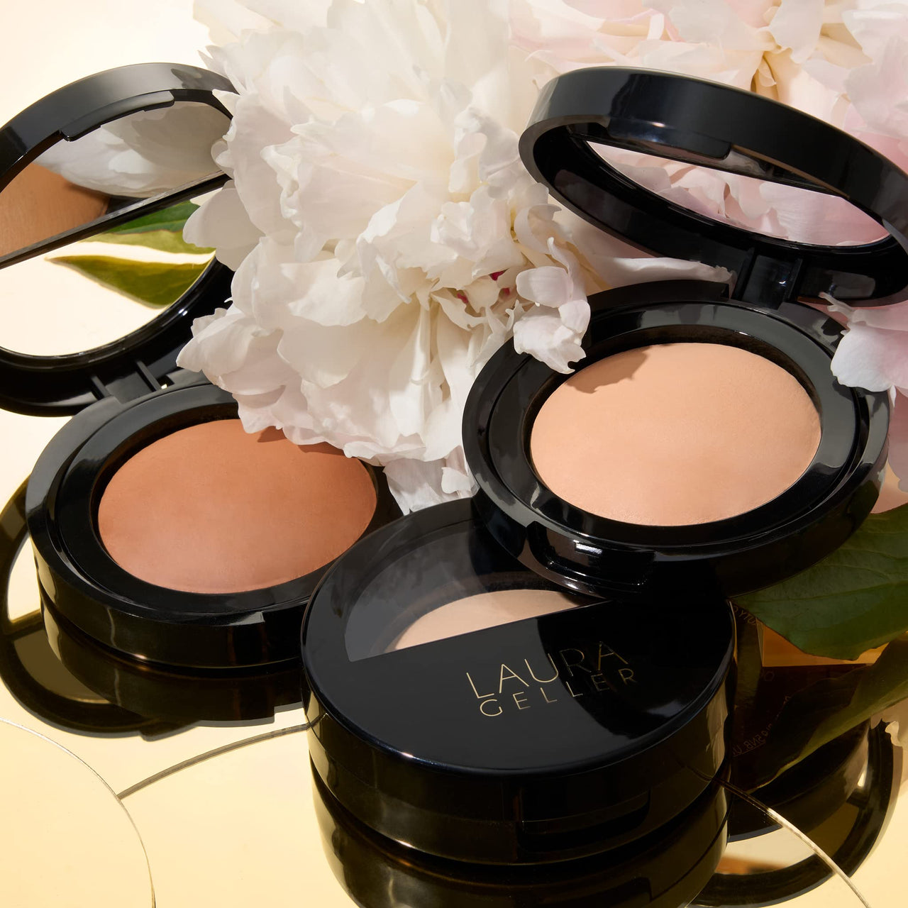 LAURA GELLER NEW YORK Baked Blurring + Setting Powder, Translucent Makeup Setting Powder For Soft-Focus Finish Minimize Fine Lines and Pores, Tan/Deep