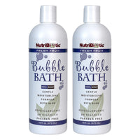 Thumbnail for NutriBiotic Bubble Bath, Fresh Fruit, 16 Oz. Twin Pack | Gentle Moisturizing with GSE, Aloe & Botanicals | Bubble Bath Fun for Kids, Too | Tear-Free, Oil-Free, Vegan, Hypoallergenic & pH-Balanced
