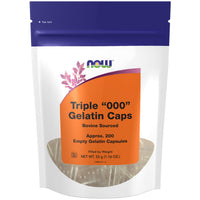 Thumbnail for NOW Supplements, Empty Gelatin Capsules, Triple 