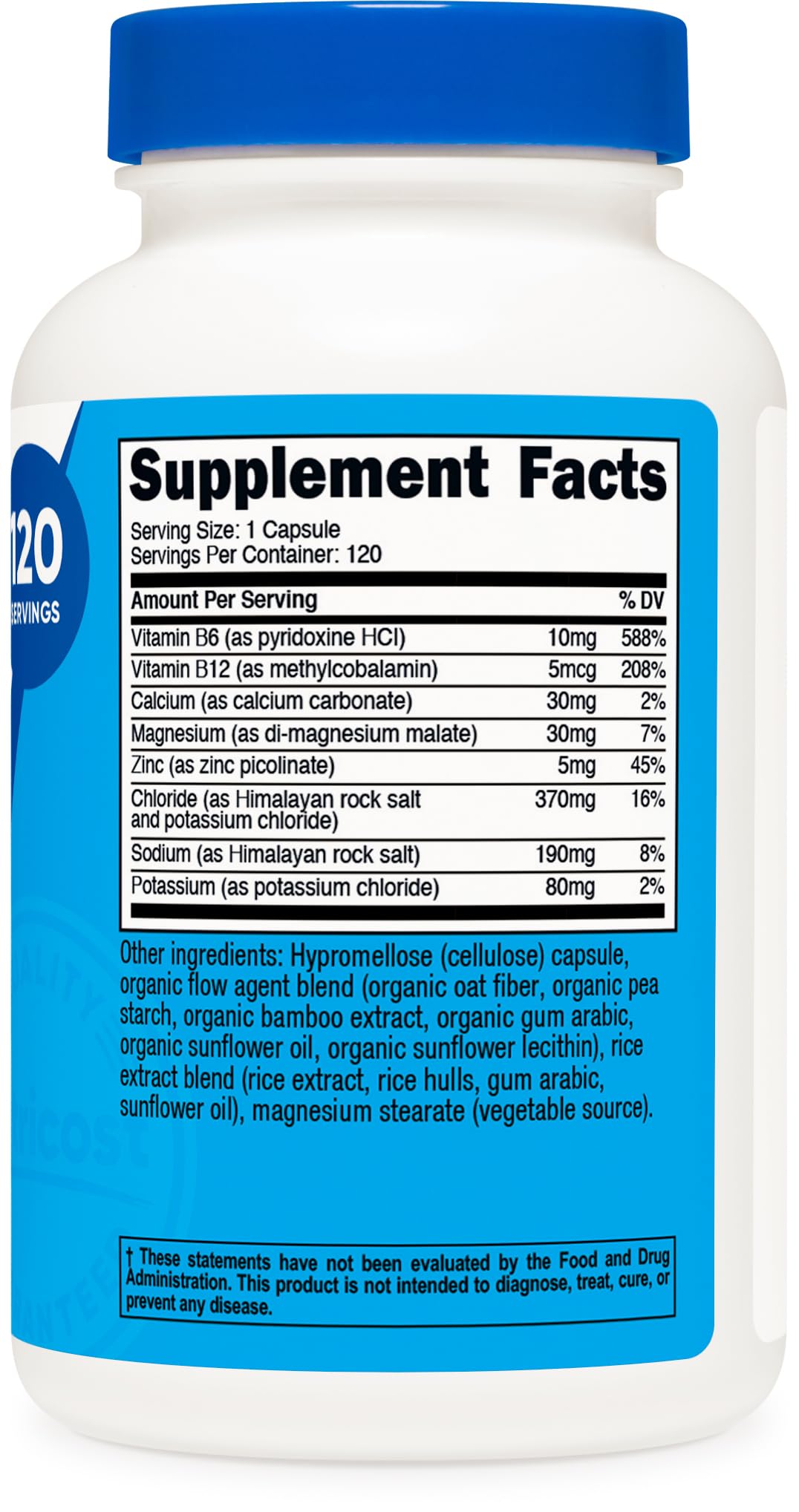 Nutricost Electrolyte Complex Advanced Hydration (120 Capsules) - 8 Hydrating Electrolytes & Vitamins, Gluten Free, Non-GMO, Vegetarian