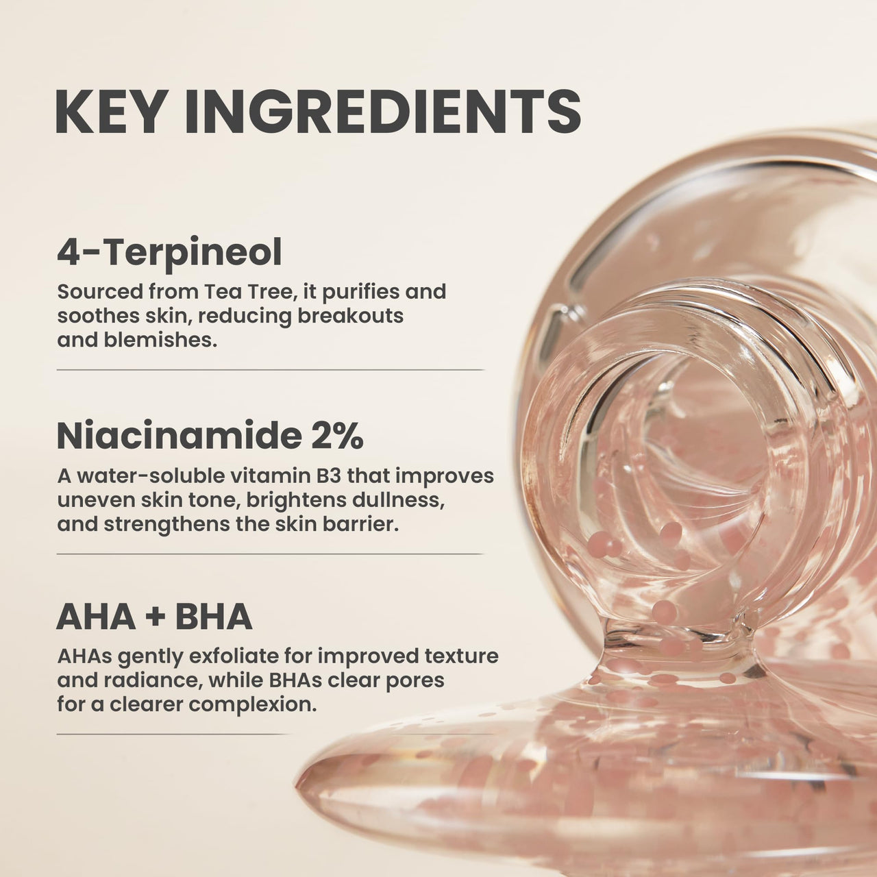 AXIS-Y Spot The Difference Blemish Spot Treatment - 4-Terpineol 2% Niacinamide AHA BHA Soothes Breakouts & Skin Barrier Repair - Vegan Korean Skin Care Face Serum - 0.50 fl. oz.