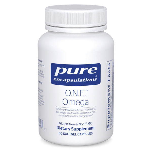 Pure Encapsulations O.N.E. Omega - Fish Oil Supplement for Heart Health, Joints, Skin, Eyes, and Cognition* - Fish Oil Concentrate with EPA and DHA - 60 Softgel Capsules