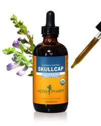 Thumbnail for Herb Pharm Certified Organic Skullcap Liquid Extract for Nervous System Support, Organic Cane Alcohol, 4 Ounce